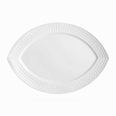 Блюдо овальное Satinique, H1.5 см, L27 см, B19 см, белое, фарфор, Chef&Sommelier, фото 