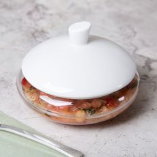 Крышка круглая Purity, D140 мм, белая, фарфор, Chef&Sommelier, фото , изображение 2