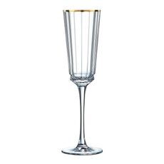Набор из 2-х фужеров для шампанского 170 мл, коллекция MACASSAR GOLD, Cristal d’Arques Paris, фото 