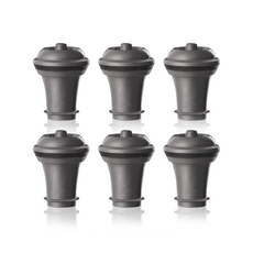Пробки для вакуумного насоса серые  Grey, 6 шт, Vacu Vin, фото 