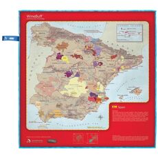 Салфетка из микрофибры для натирки стекла  Spain Wine Map, Soiree Home, фото 