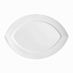 Блюдо овальное Satinique, H1.5 см, L27 см, B19 см, белое, фарфор, Chef&Sommelier, фото 