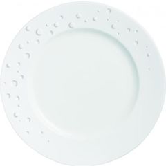 Тарелка обеденная Water Pearl, H2.7 см, D25,5 см, белая, фарфор, Chef&Sommelier, фото 