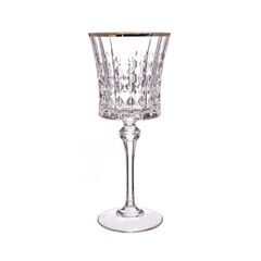 Набор из 2-х бокалов для вина, 270 мл, коллекция LADY DIAMOND GOLD, Cristal d’Arques Paris, фото 