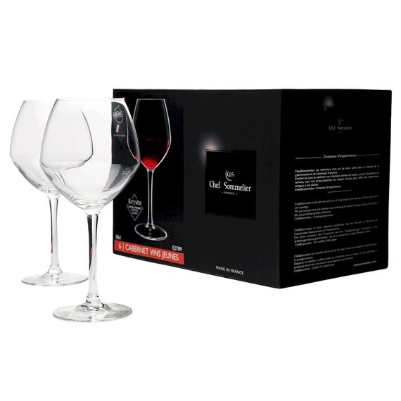 Набор бокалов для молодого вина Cabernet, 6 шт, 580 мл, D73/103 мм, H220 мм, Chef&Sommelier, Кол-во в наборе: 6, фото 