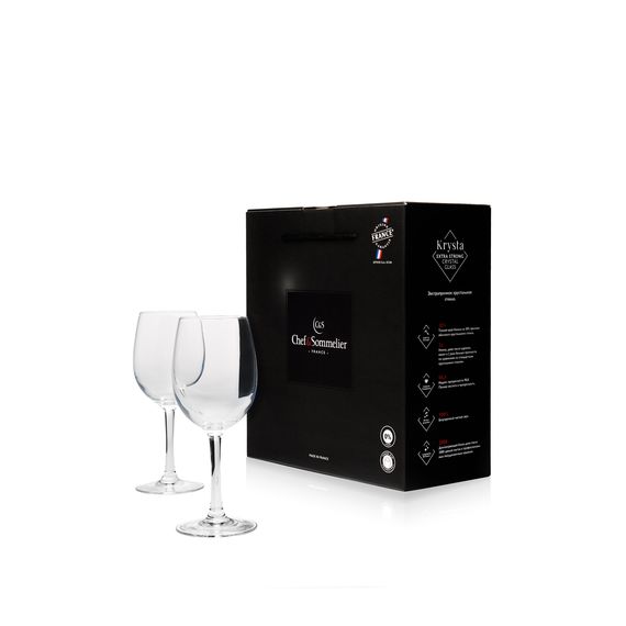 Набор бокалов для вина Cabernet, 2 шт, 250 мл, D60/70 мм, H178 мм, Chef&Sommelier, Кол-во в наборе: 2, фото 