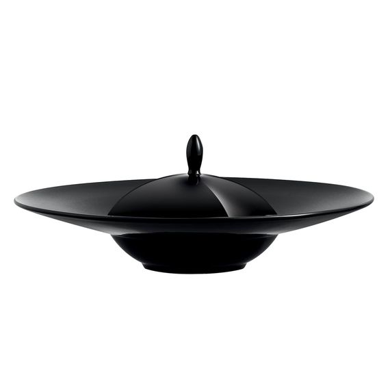Крышка круглая Savor, D172 мм, H94 мм, черная, фарфор, Chef&Sommelier, фото , изображение 3