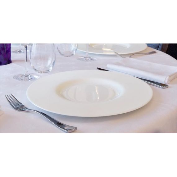 Тарелка обеденная с матовым бортиком Impressions, H2.1 см, D31 см, белая, фарфор, Chef&Sommelier, фото , изображение 2
