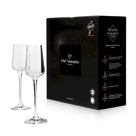 Набор рюмок Spirits, 2 шт, 110 мл, D60 мм, H200 мм, Chef&Sommelier, Кол-во в наборе: 2, фото 