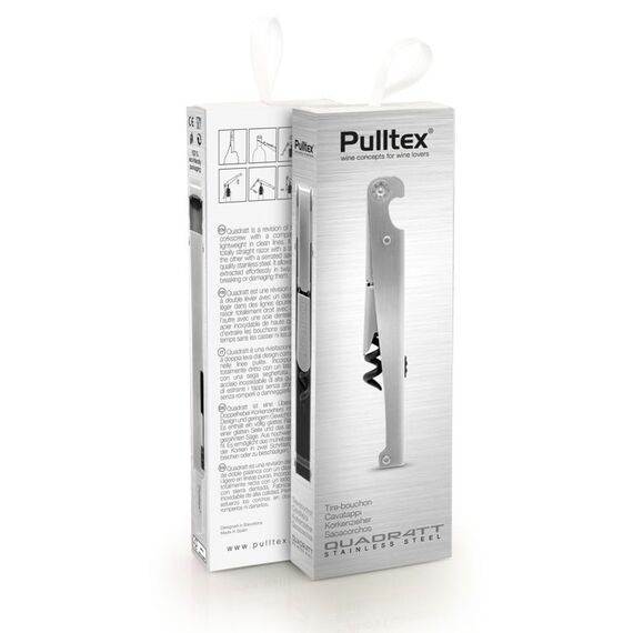 Штопор для вина Quadratt Corkscrew Inox, Pulltex, фото , изображение 4