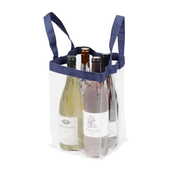 Сумка для охлаждения вина и шампанского L'Atelier du Vin Soft Baladeur Crystal Transparent, фото 