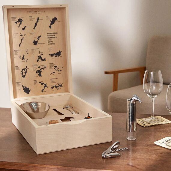 Набор инструментов для вина и шампанского L'Atelier du Vin Oeno Box Connoisseur №3, фото , изображение 2