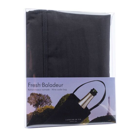Сумка для охлаждения вина и шампанского L'Atelier du Vin Fresh Baladeur Lin gris, фото , изображение 2
