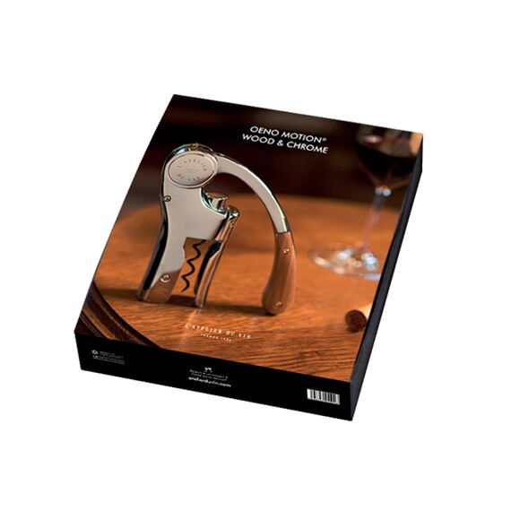 Штопор для вина рычажный L'Atelier du Vin Oeno Motion Wood & Chrome, фото , изображение 8