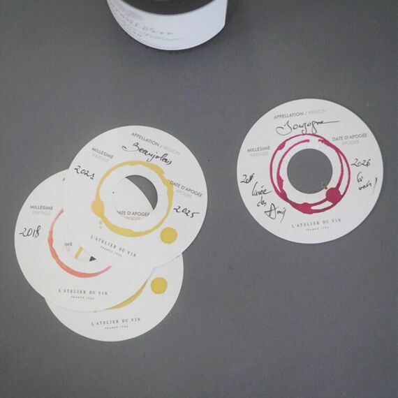 Маркировочные диски для бутылок L'Atelier du Vin Disques de Cave, фото , изображение 4