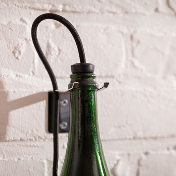 Светильник подвесной из винной бутылки  L'Atelier du Vin Bouteille Torche Vert bouteille, фото , изображение 5