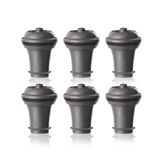 Пробки для вакуумного насоса серые  Grey, 6 шт, Vacu Vin, фото 