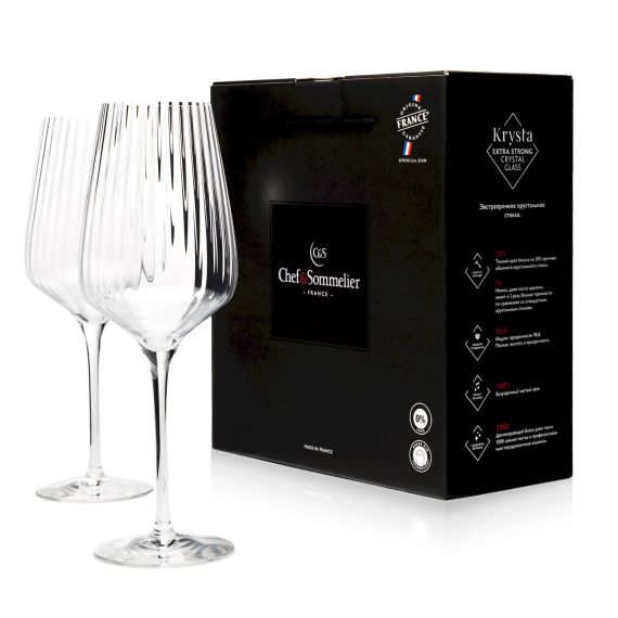 Набор бокалов для вина Symetrie, 2 шт, 550 мл, D=92 мм, H=26 см, Chef&Sommelier, Кол-во в наборе: 2, фото , изображение 2