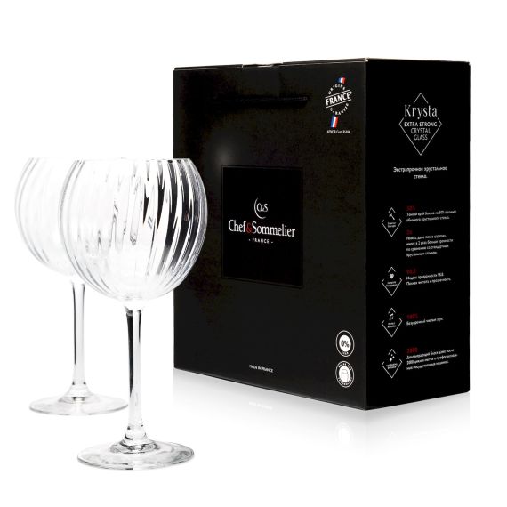 Набор бокалов для вина, коктейля Symetrie, 2 шт, 580 мл, D106 мм, H209 мм, Chef&Sommelier, Кол-во в наборе: 2, фото , изображение 2