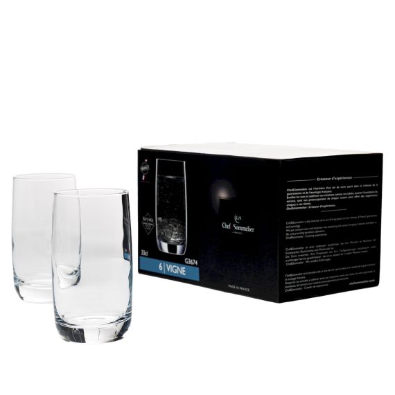 Набор стаканов Хайбол Vigne, 6 шт, 330 мл, D63,5 мм, H125 мм, Chef&Sommelier, Кол-во в наборе: 6, фото , изображение 2