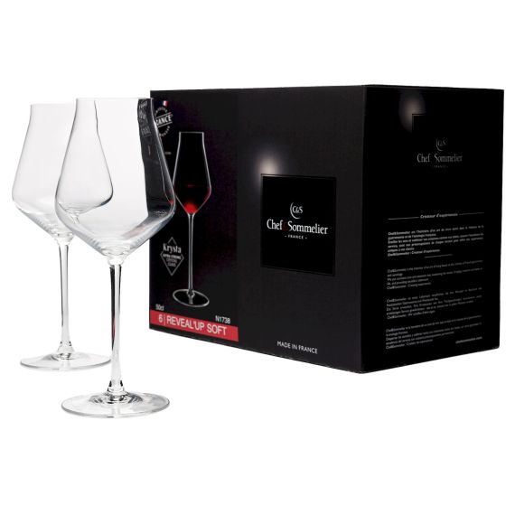 Набор бокалов для вина Reveal'Up Soft, 6 шт, 500 мл, D97 мм, H247 мм, Chef&Sommelier, Кол-во в наборе: 6, фото , изображение 2 Набор бокалов для вина Reveal'Up Soft, 6 шт, 500 мл, D97 мм, H247 мм, Chef&Sommelier, Кол-во в наборе: 6, фото , изображение 2